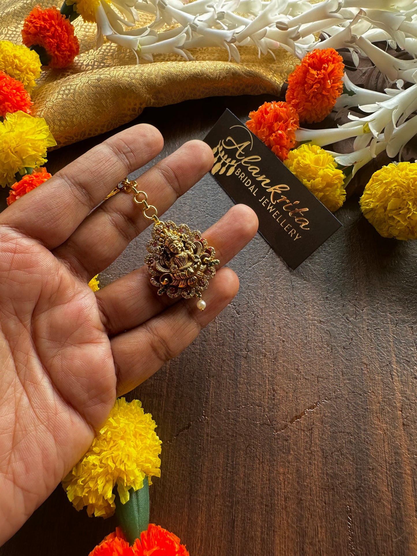 Antique Chutti / Tikka with AD stones