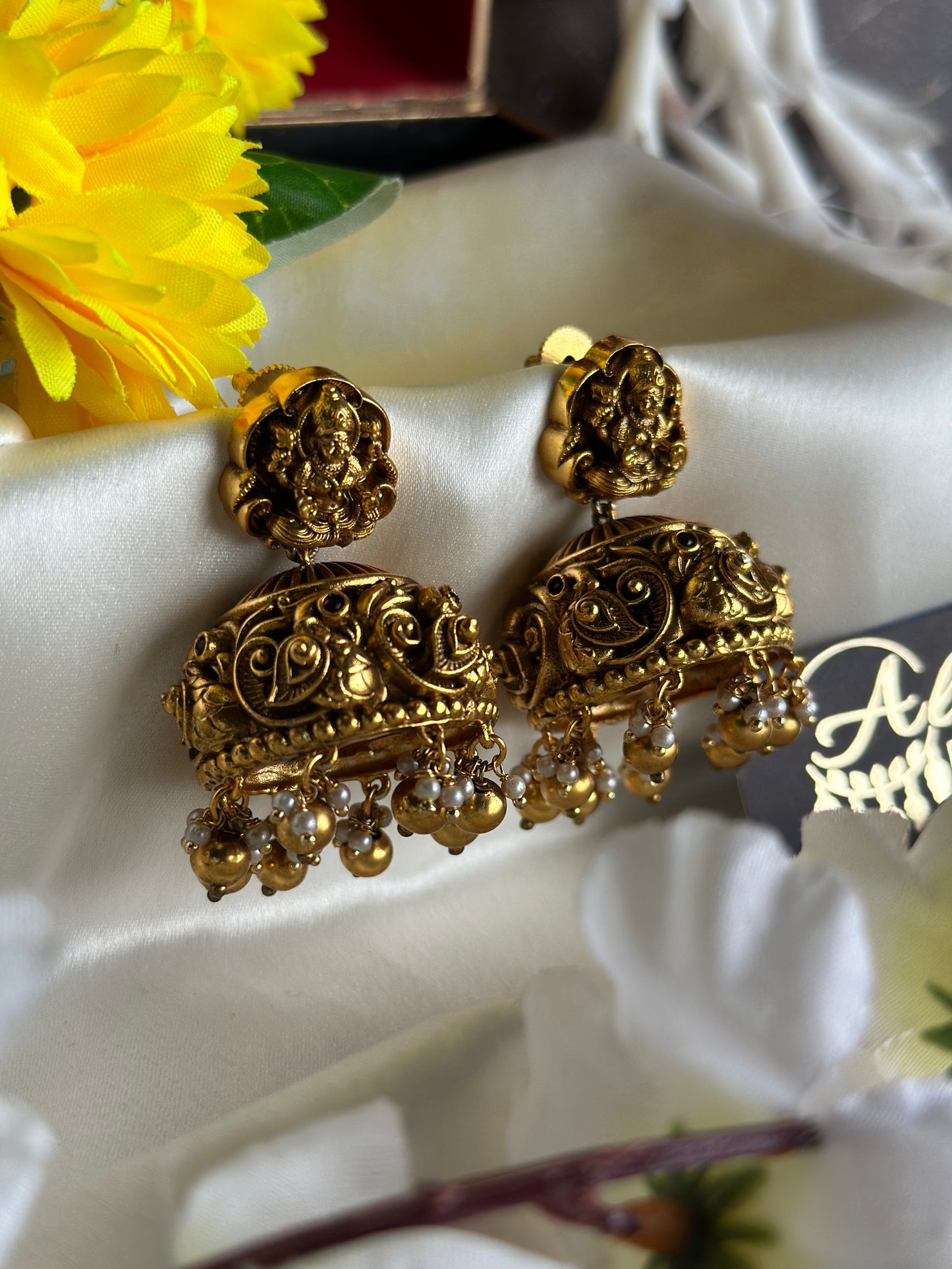 Premium Antique Lakshmi Jhumka