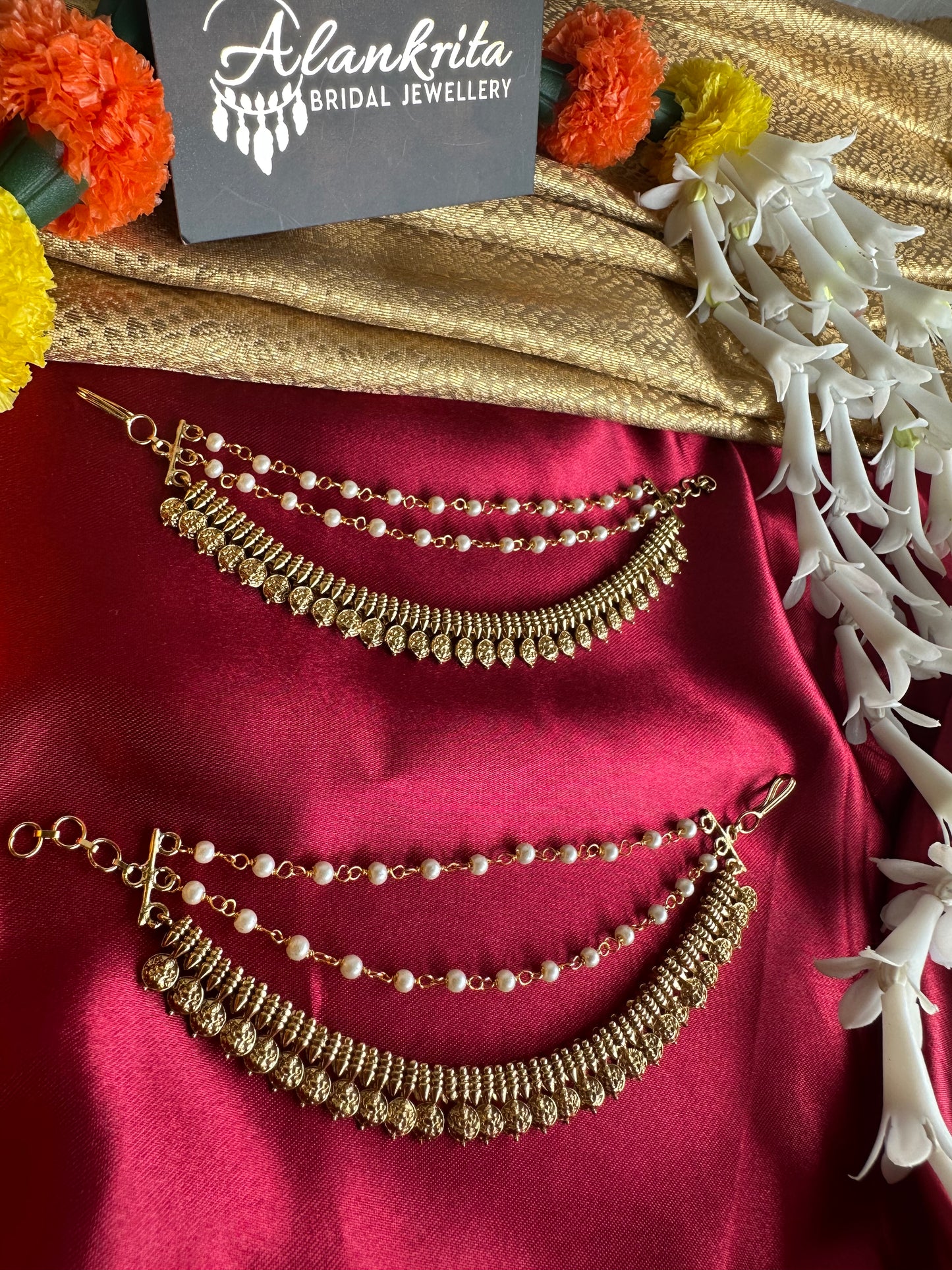 Premium Maatal with Lakshmi coin - Ear chain