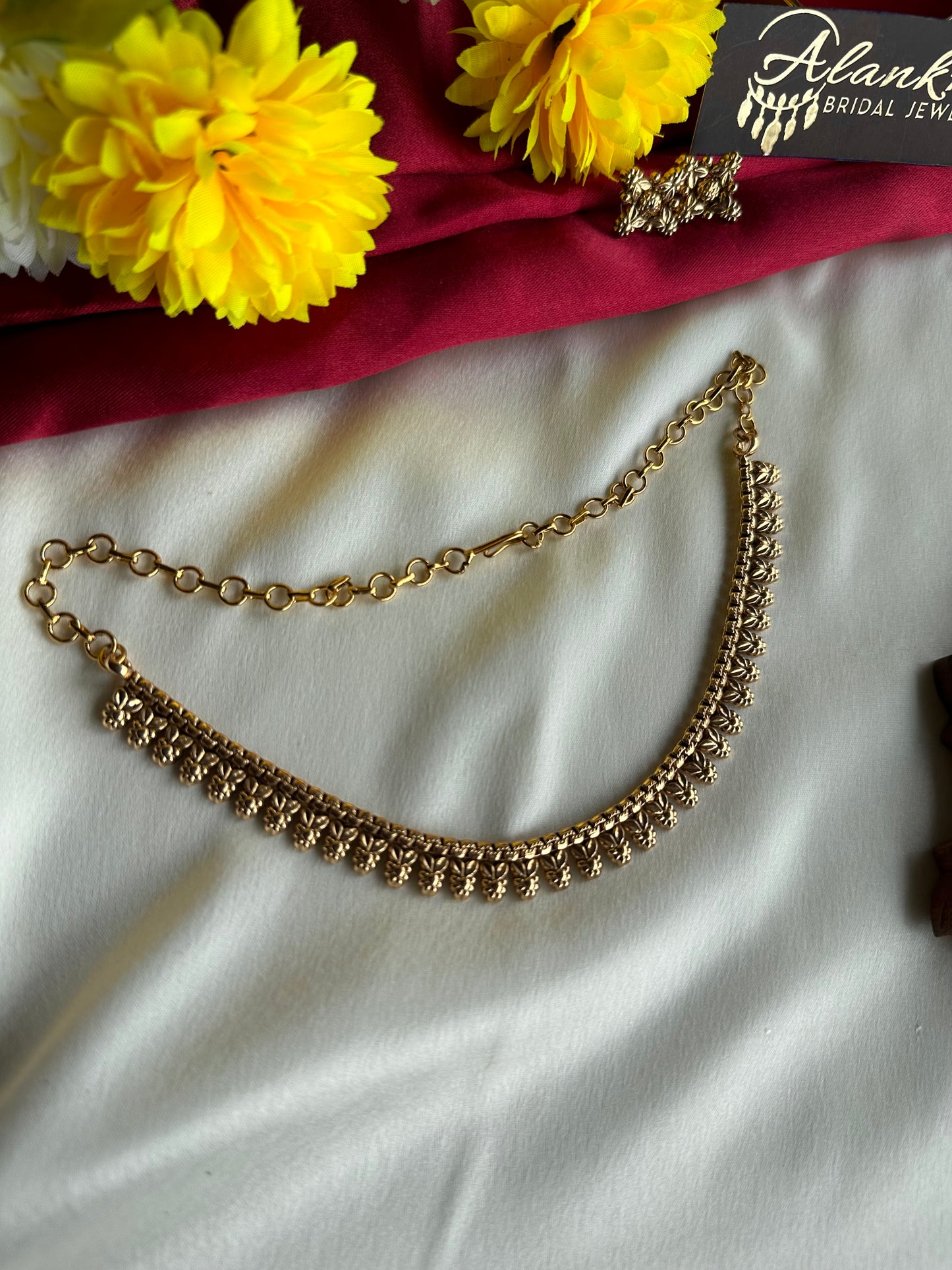 Premium Gold Look Alike Short Necklace