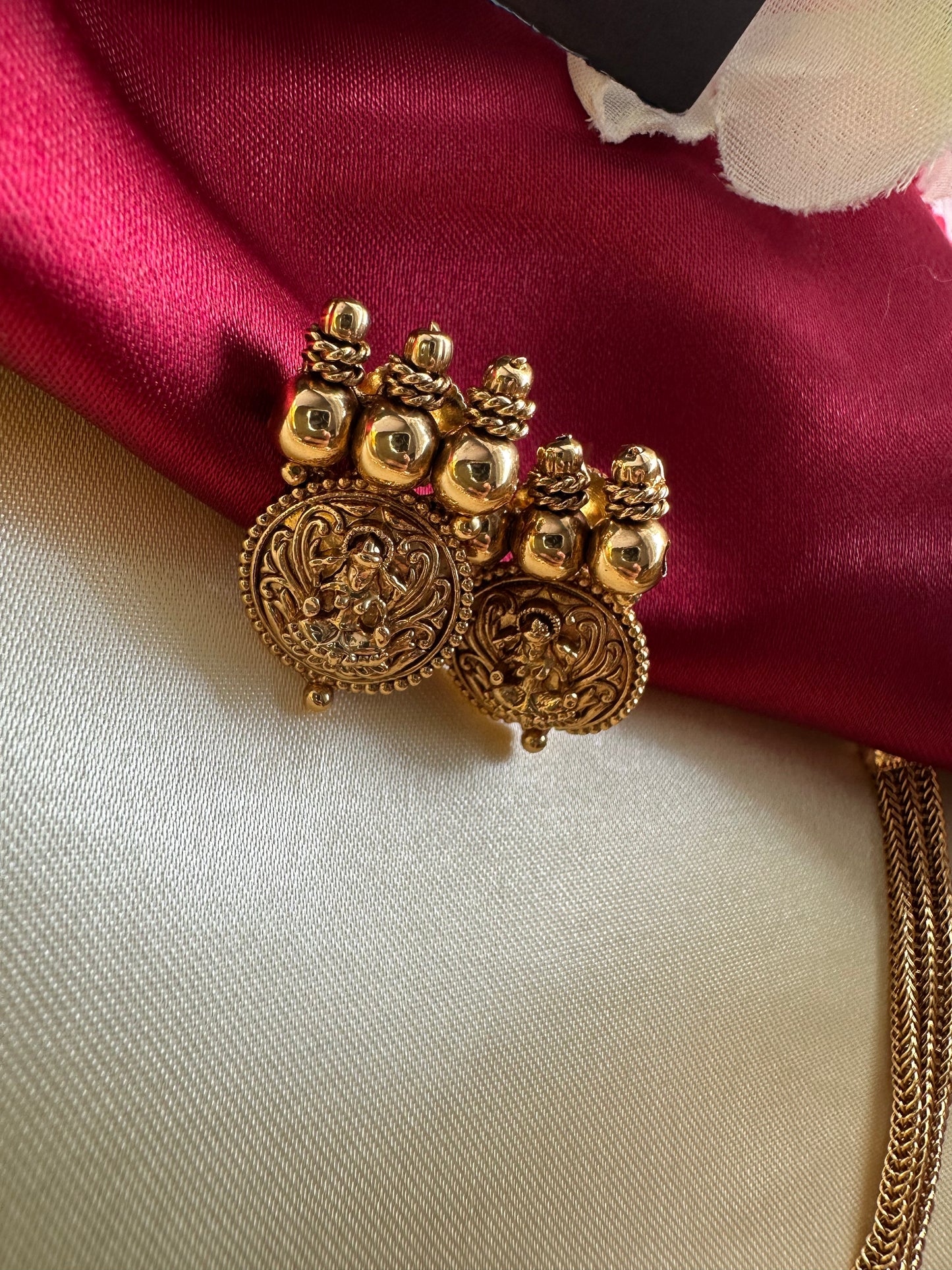 Premium Lakshmi Coin Short Necklace