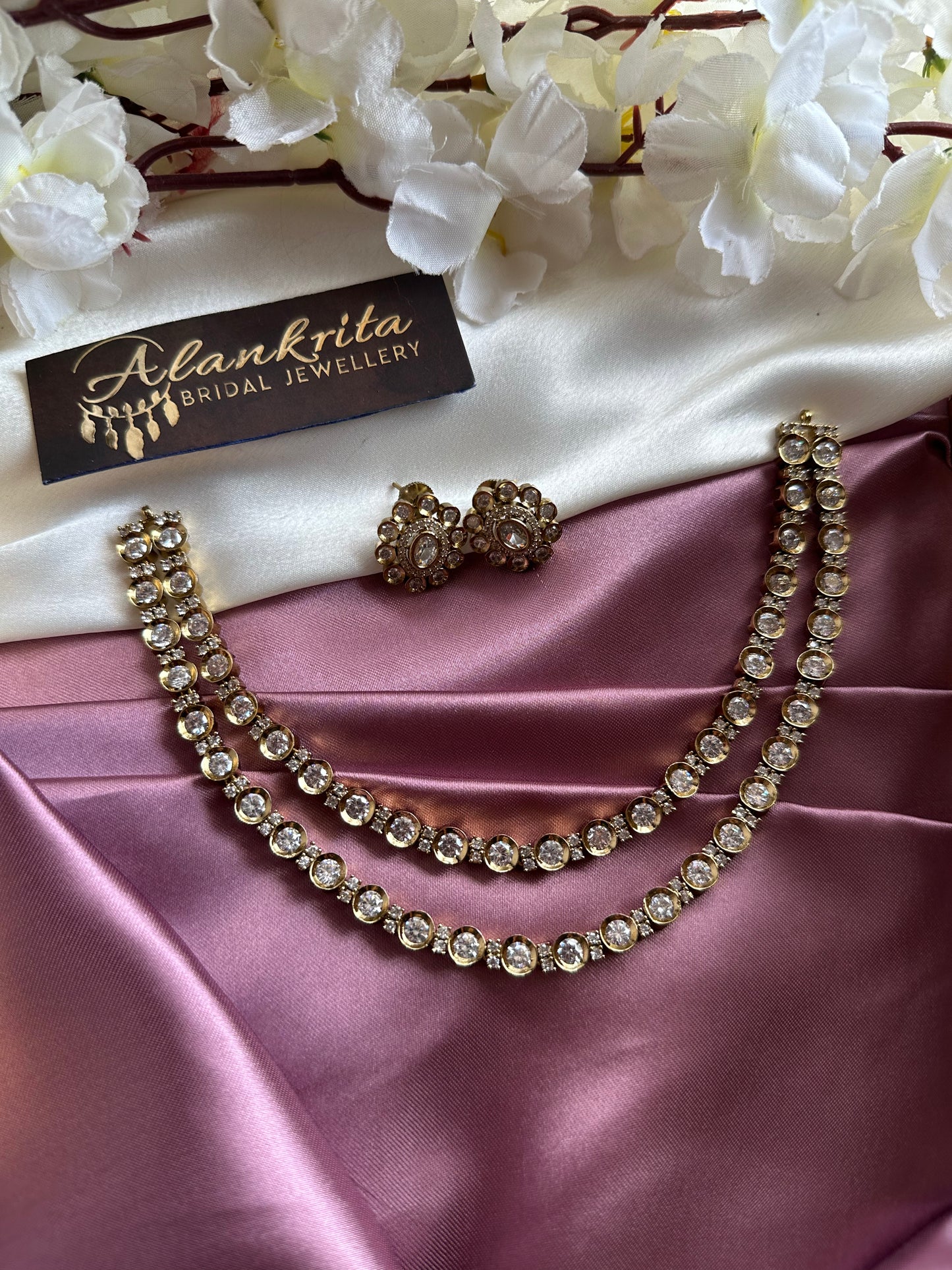 Premium Two Layered Victorian Short Necklace
