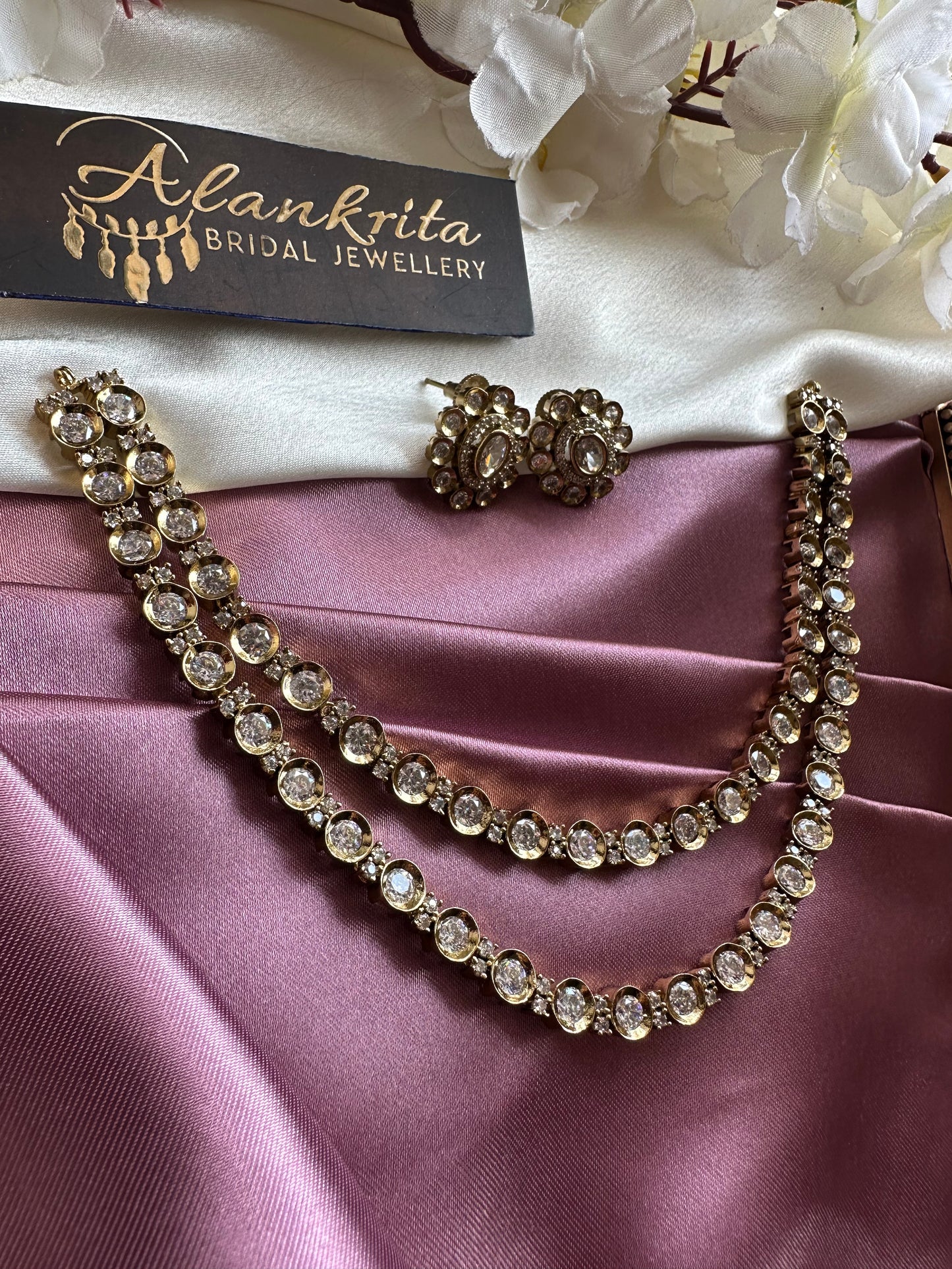 Premium Two Layered Victorian Short Necklace