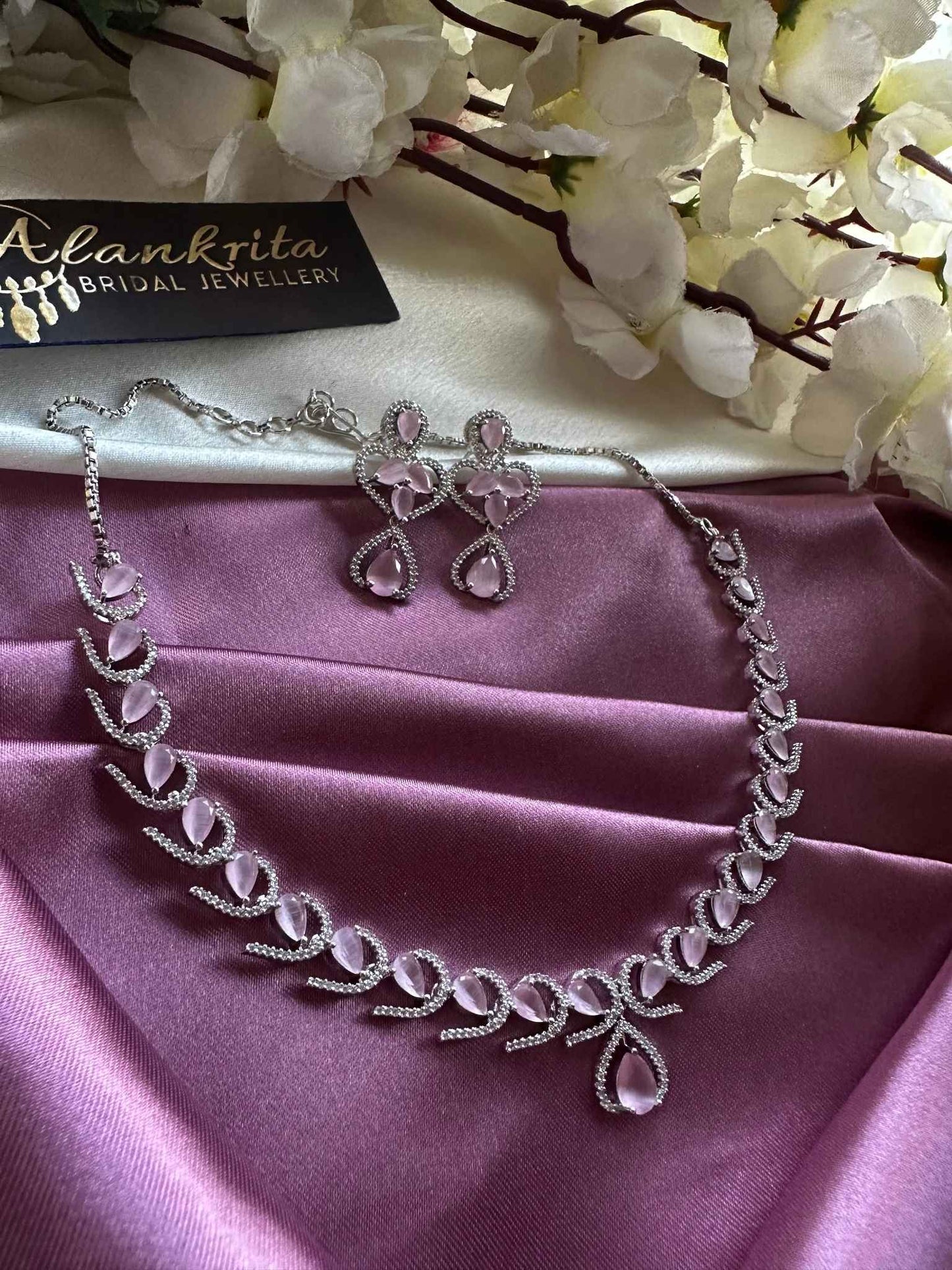 Premium Pink AD Necklace