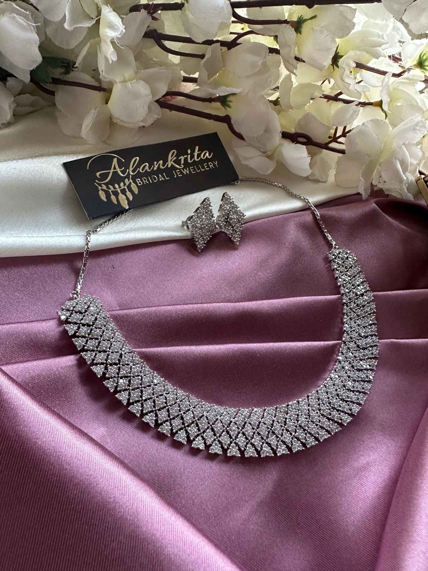 Premium White AD Necklace