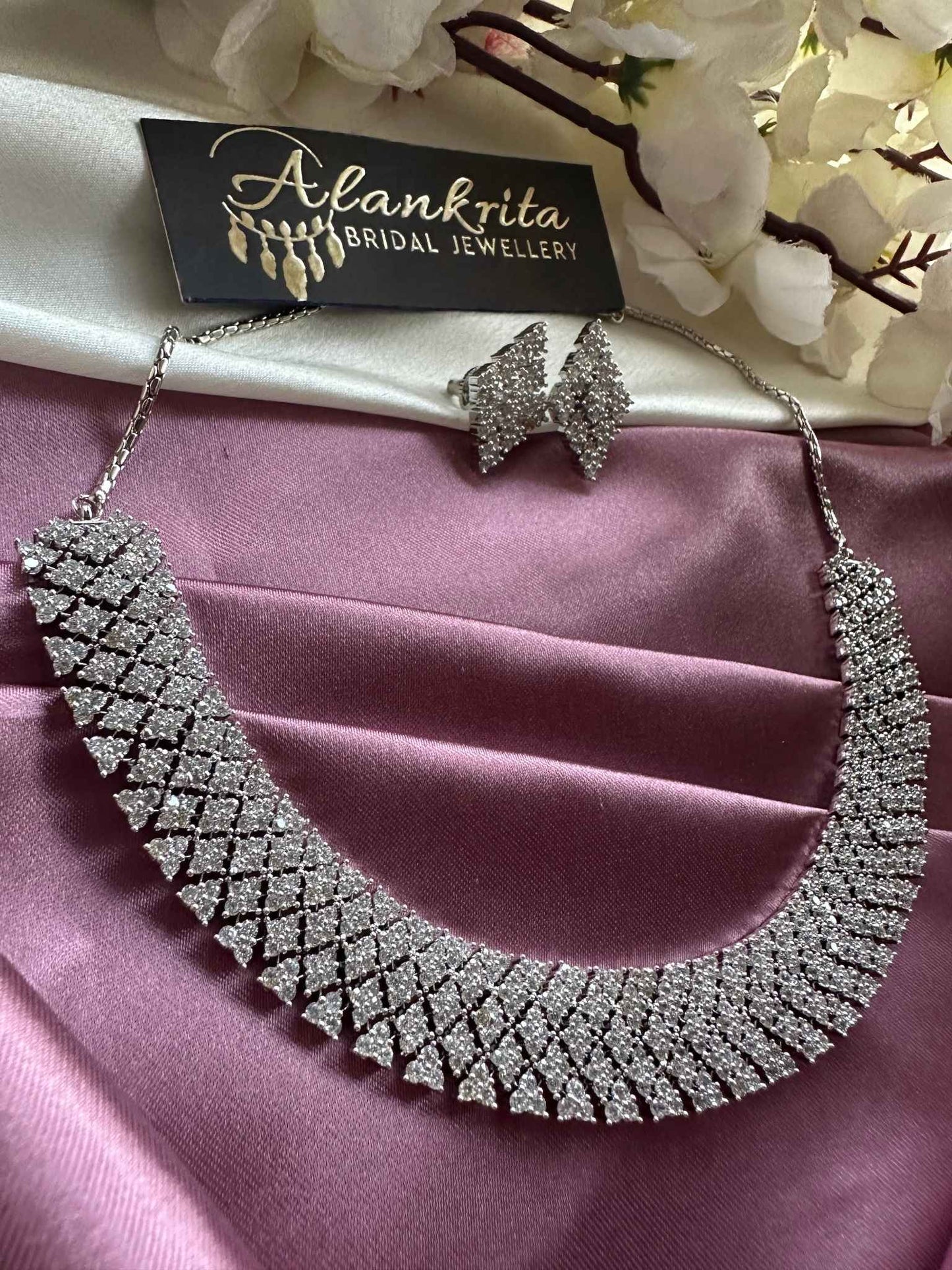 Premium White AD Necklace