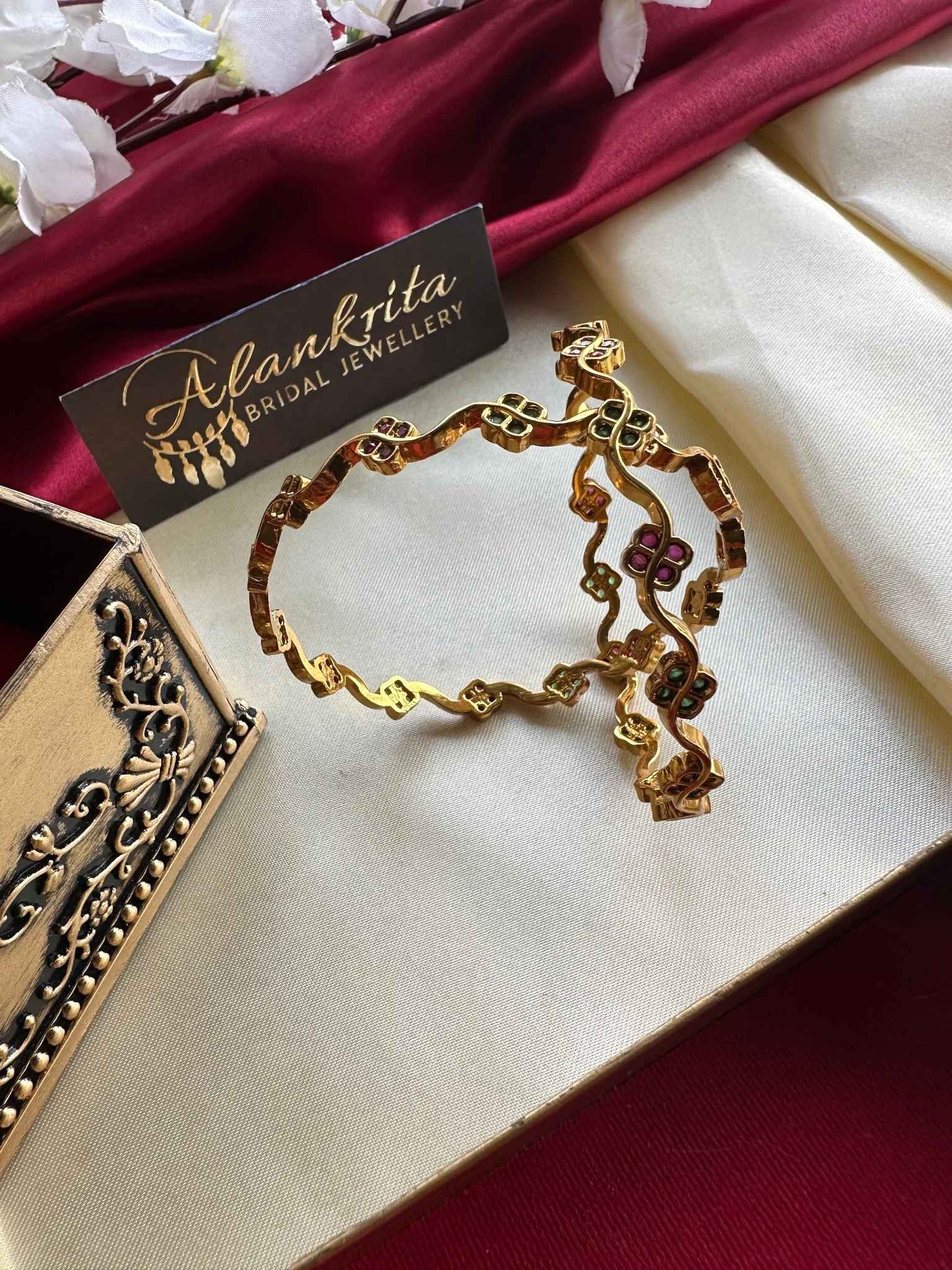 Antique Bangles with Kemp Stones