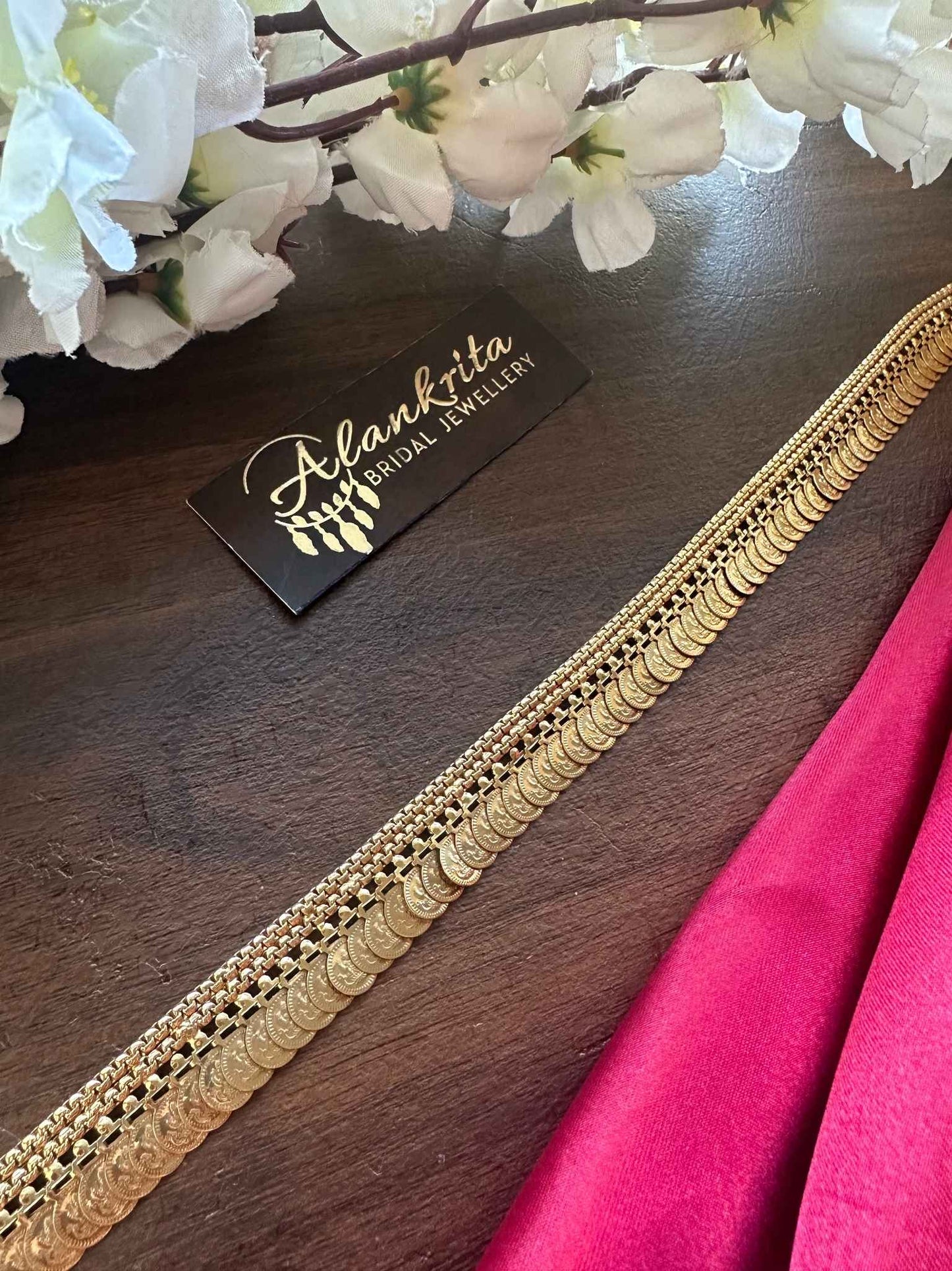 Premium Antique Lakshmi Coin Hip Chain