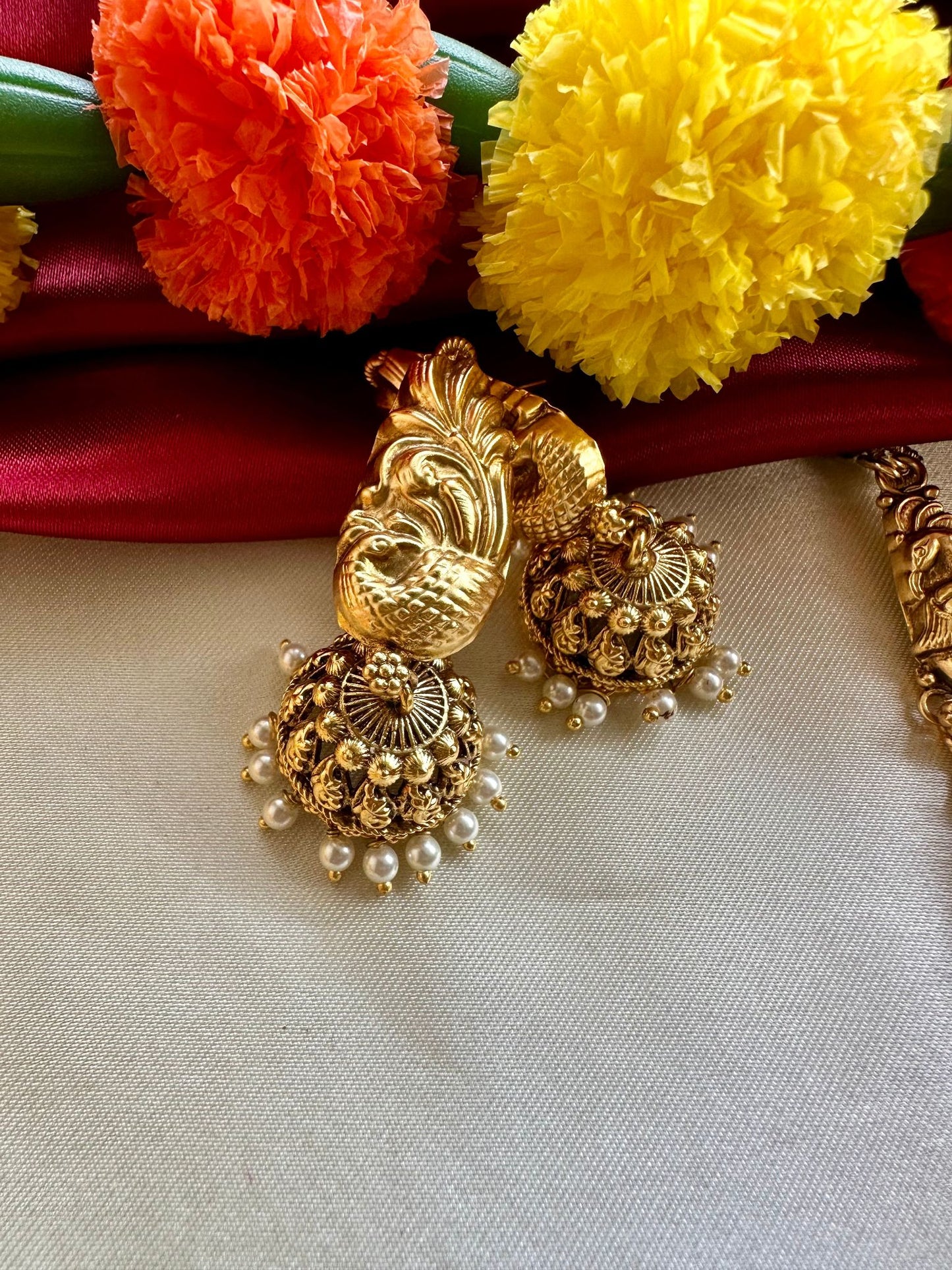Premium Antique Long Lakshmi Haram