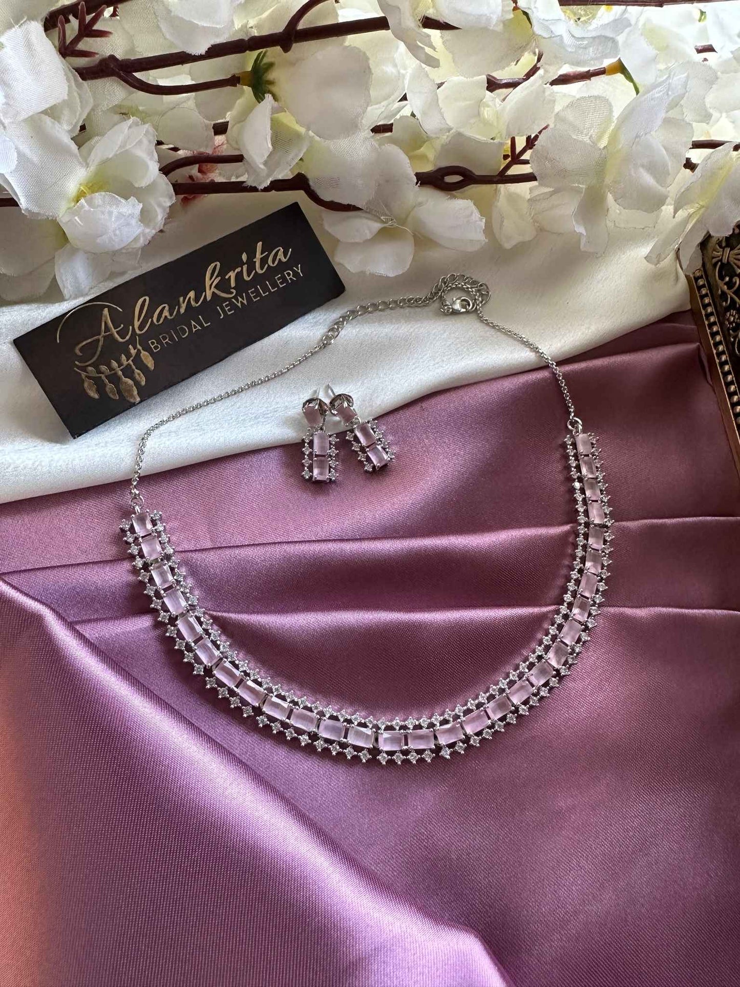 Premium Pink AD Necklace
