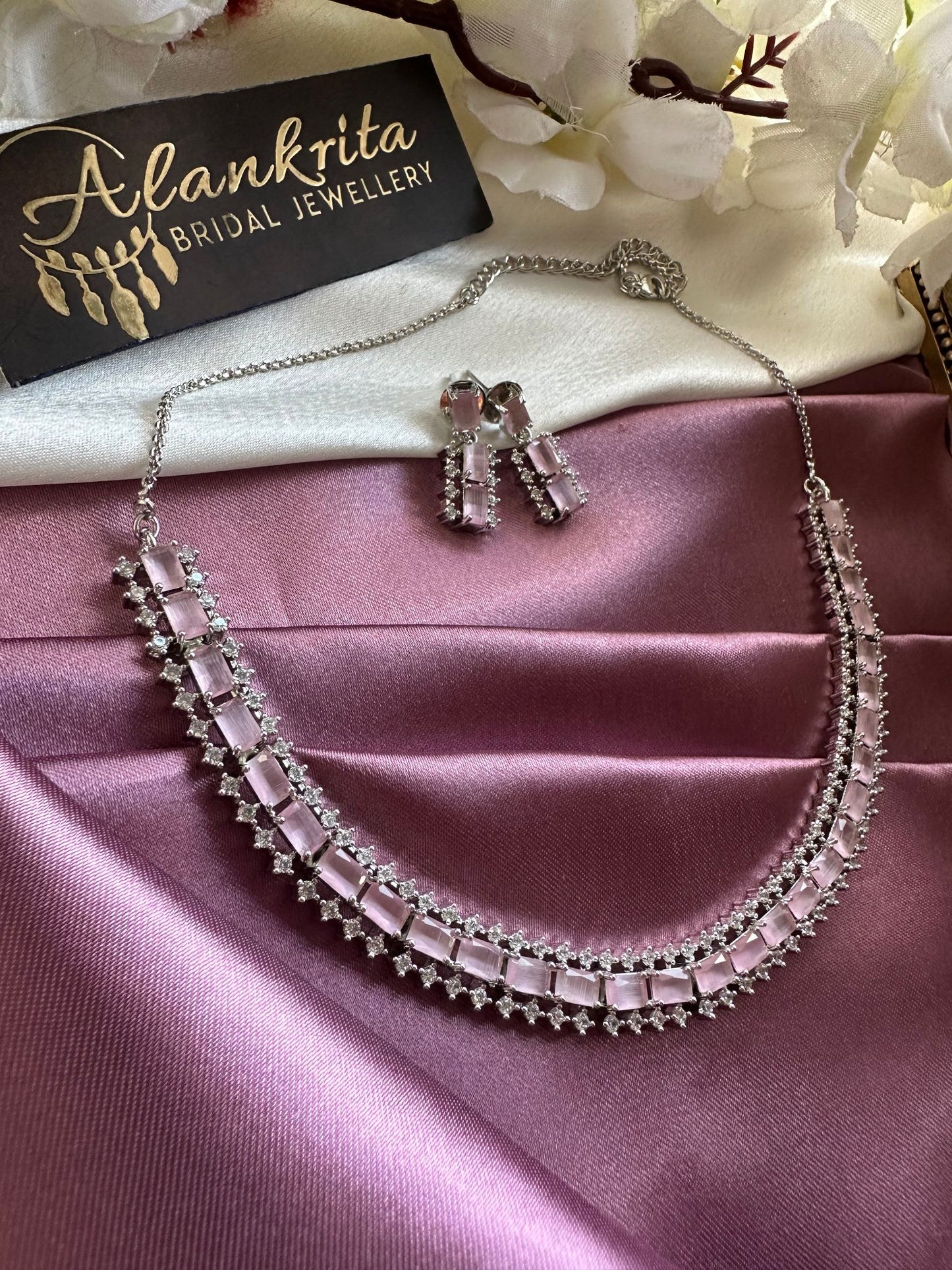 Premium Pink AD Necklace