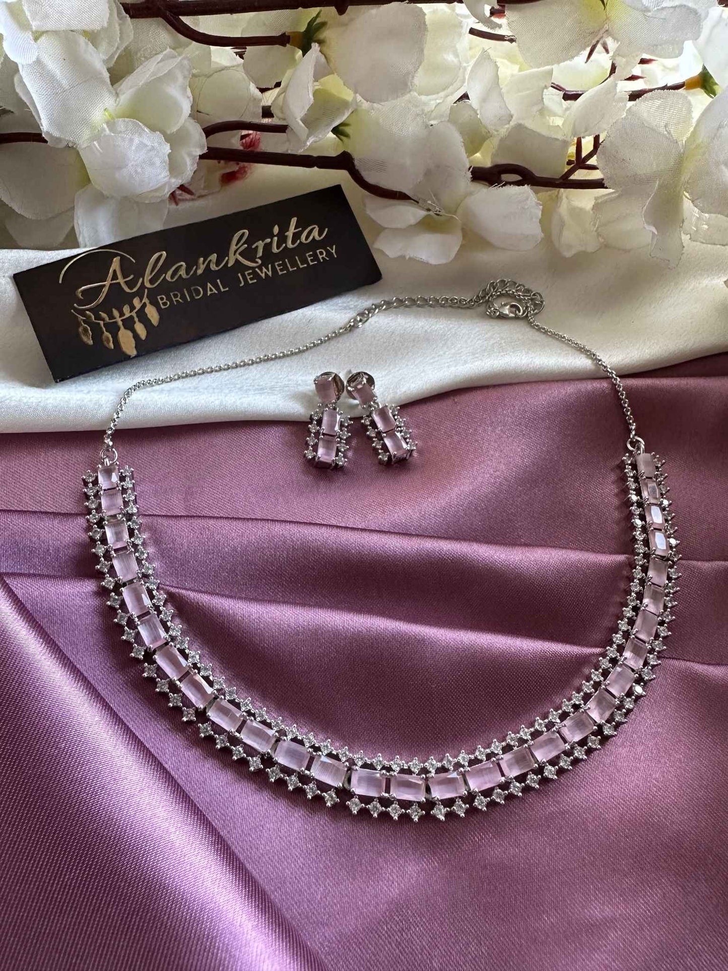 Premium Pink AD Necklace