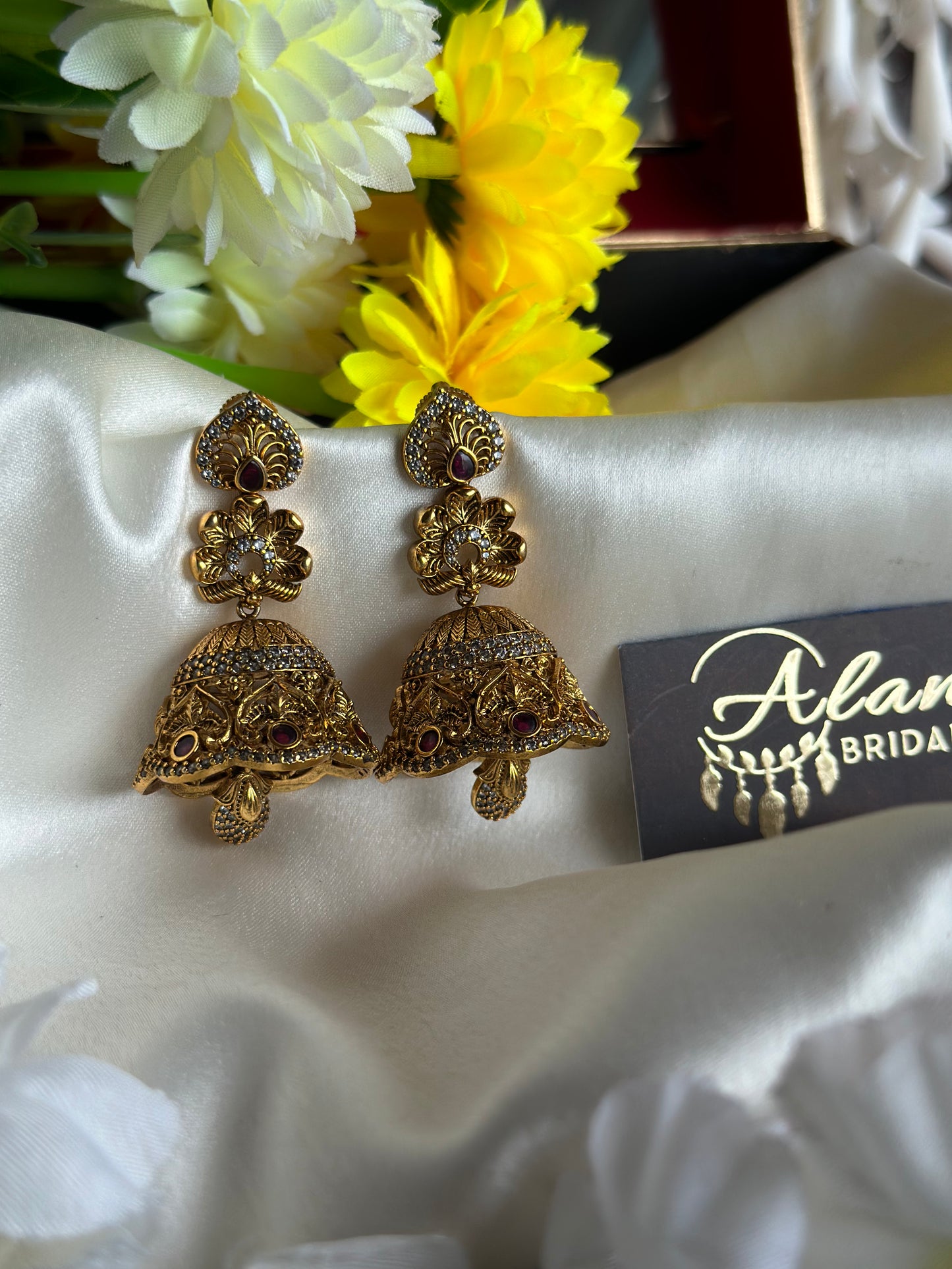 Jhumka with AD Stones