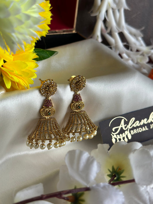 Premium Jhumka with AD stones