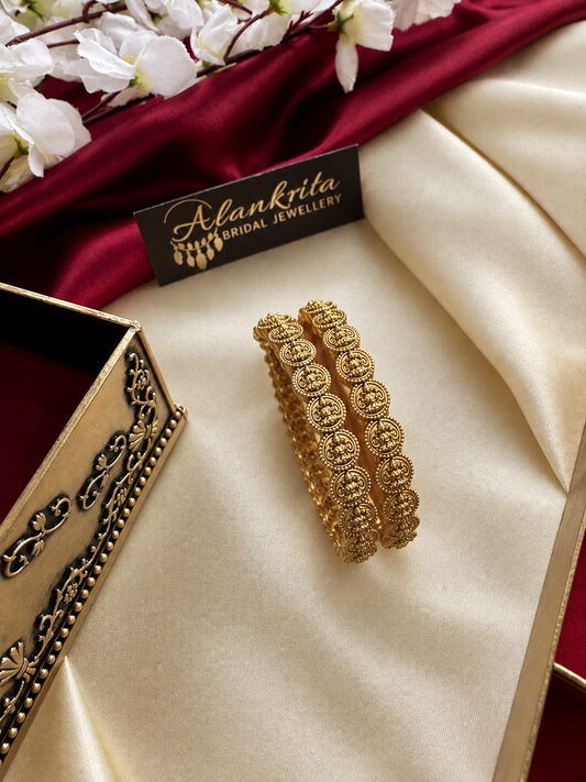 Lakshmi Coin Antique Bangles