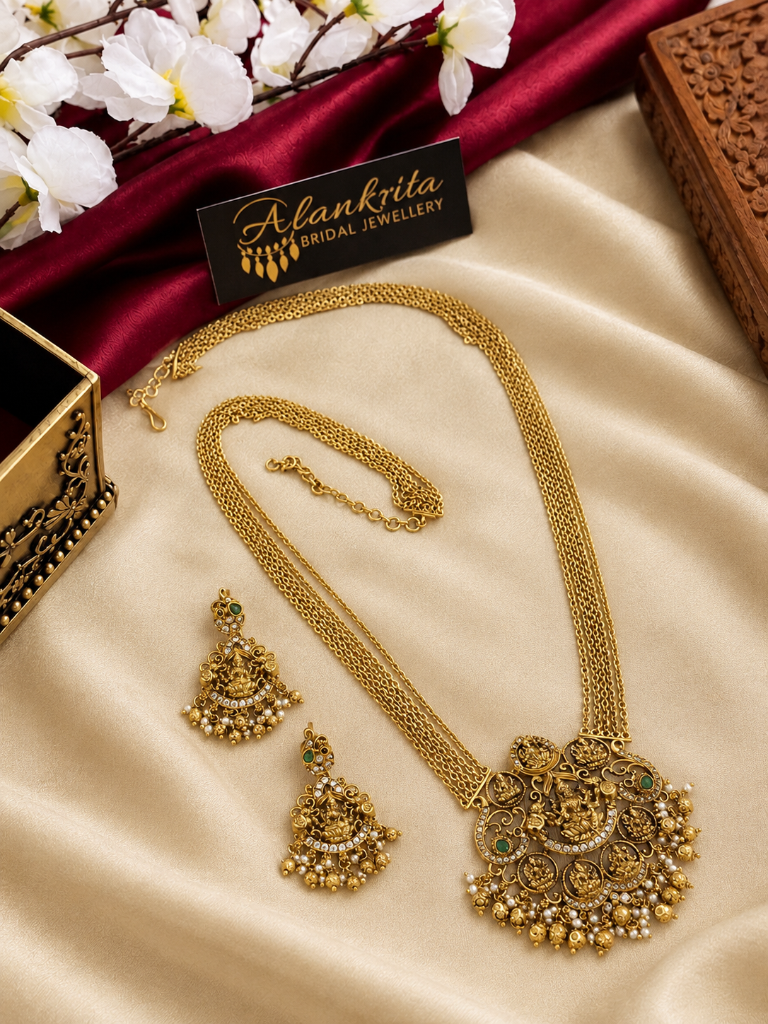 Premium Lakshmi Haram with layered Chain