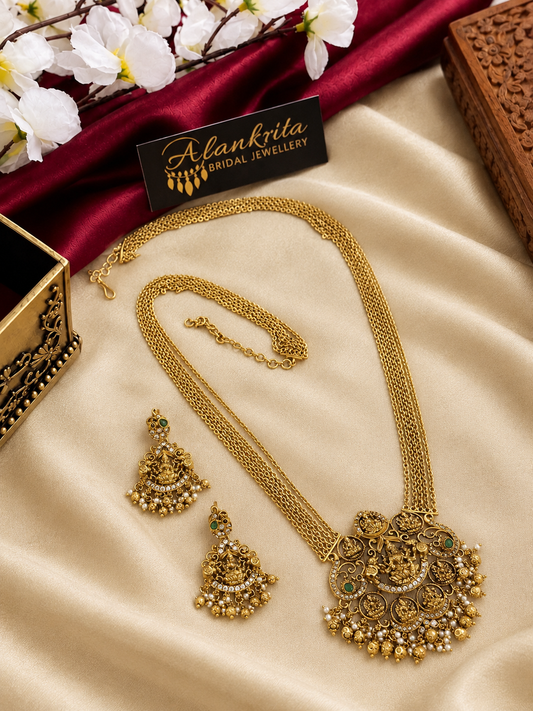 Premium Lakshmi Haram with layered Chain