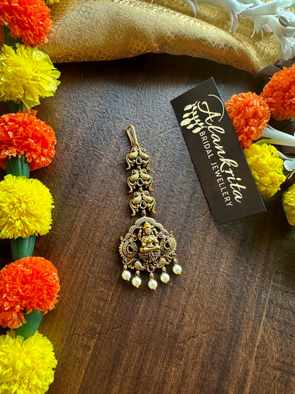 Premium Lakshmi Chutti / Tikka with Pearl Beads