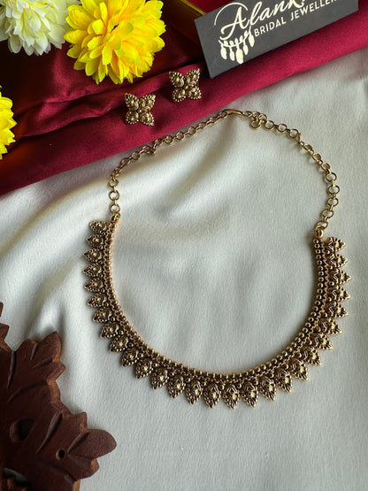 Premium Gold Look Alike Short Necklace
