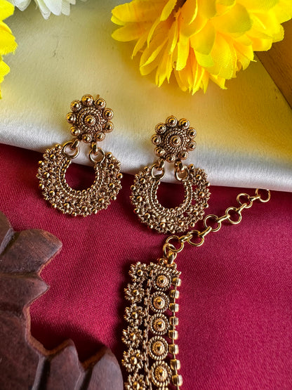Premium Gold Look Alike Short Necklace