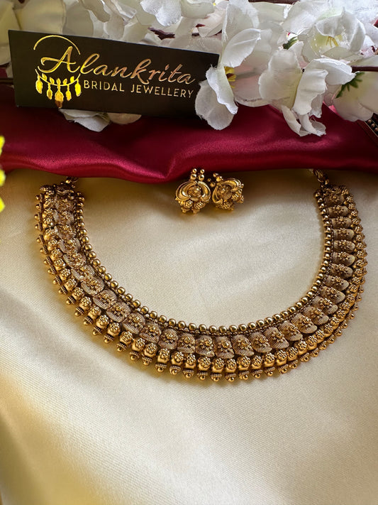 Premium Gold Look Alike Short Necklace