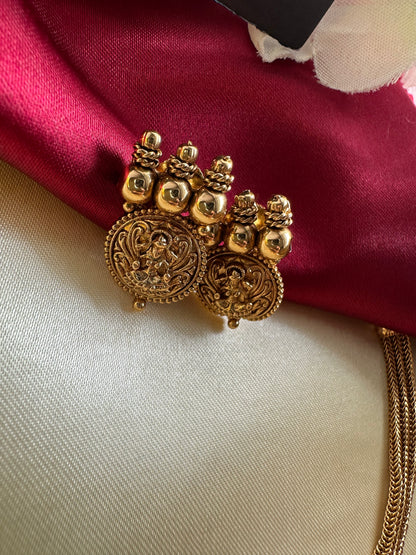 Premium Lakshmi Coin Short Necklace