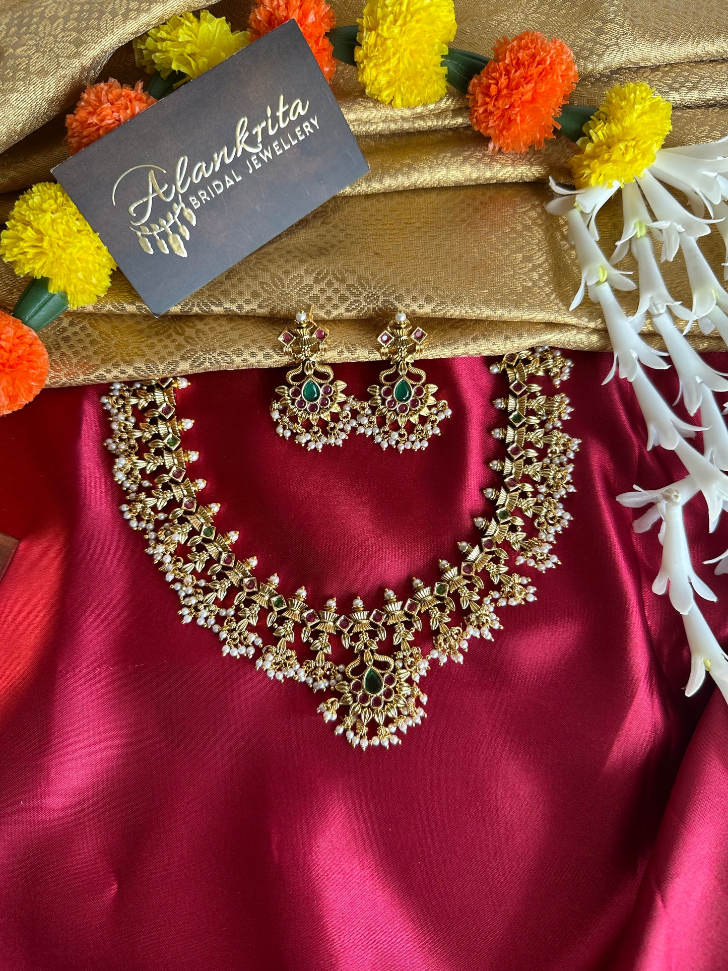 Premium Guttapusalu Short Necklace