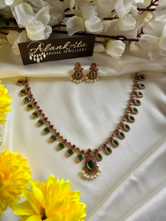 Premium Palakka Short Necklace