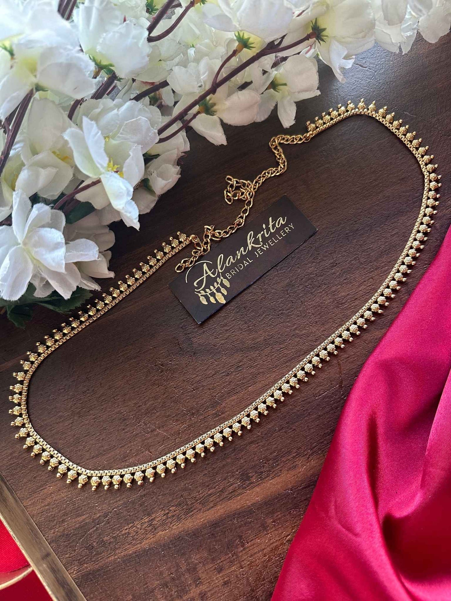 Simple Gold Look Alike Thin Hip Chain