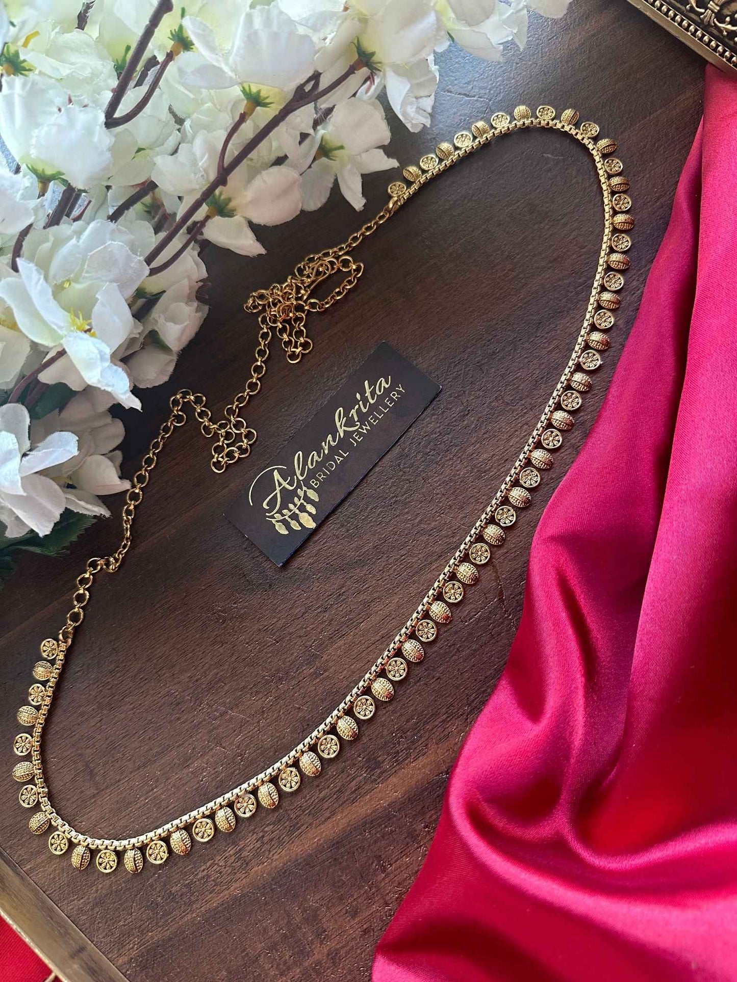 Simple Gold Look Alike Thin Hip Chain