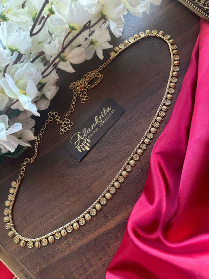 Simple Gold Look Alike Thin Hip Chain