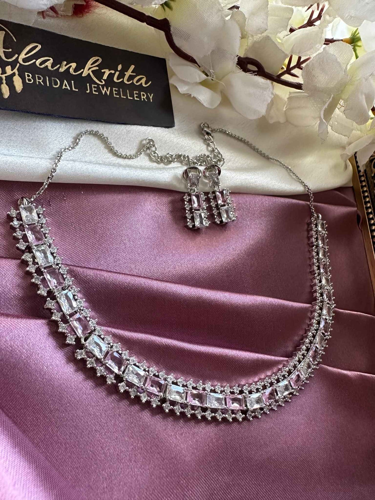 Premium White AD Necklace