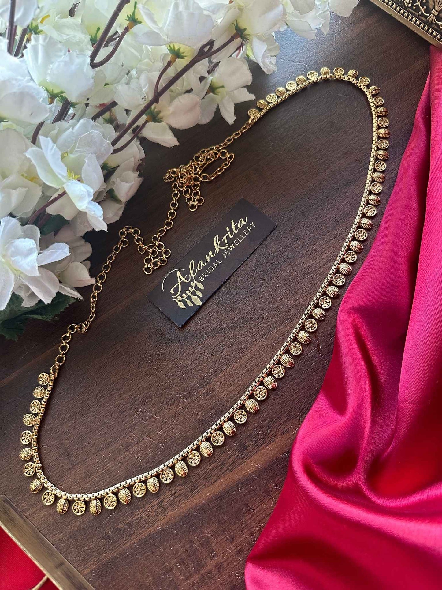 Simple Gold Look Alike Thin Hip Chain