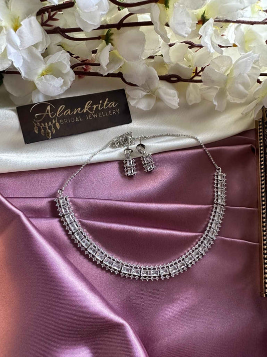 Premium White AD Necklace