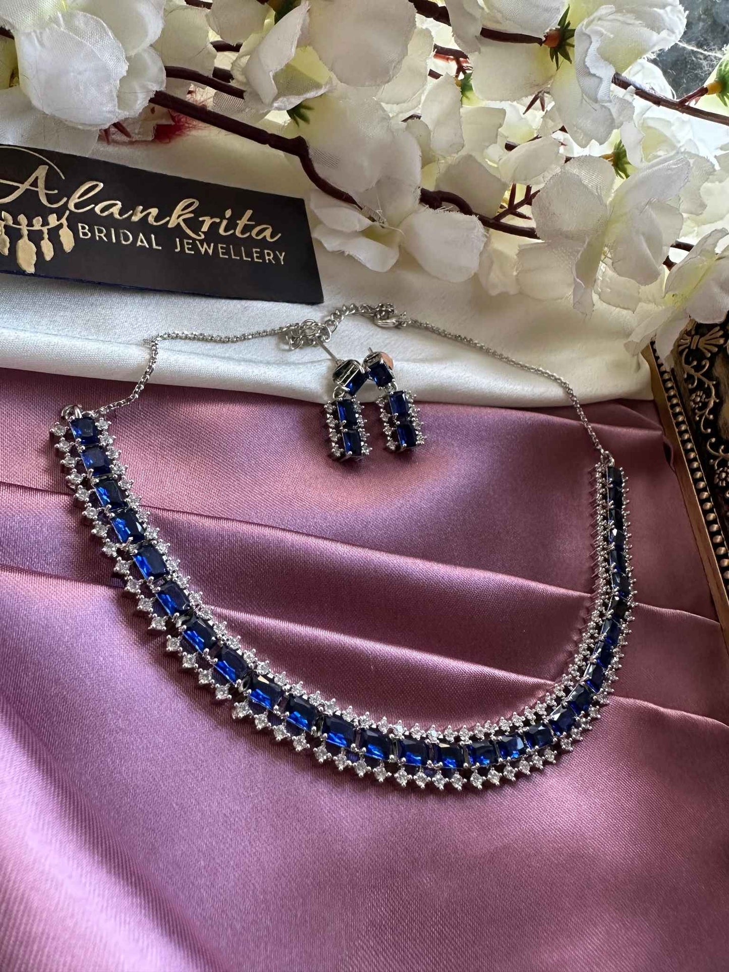 Premium Blue AD Necklace