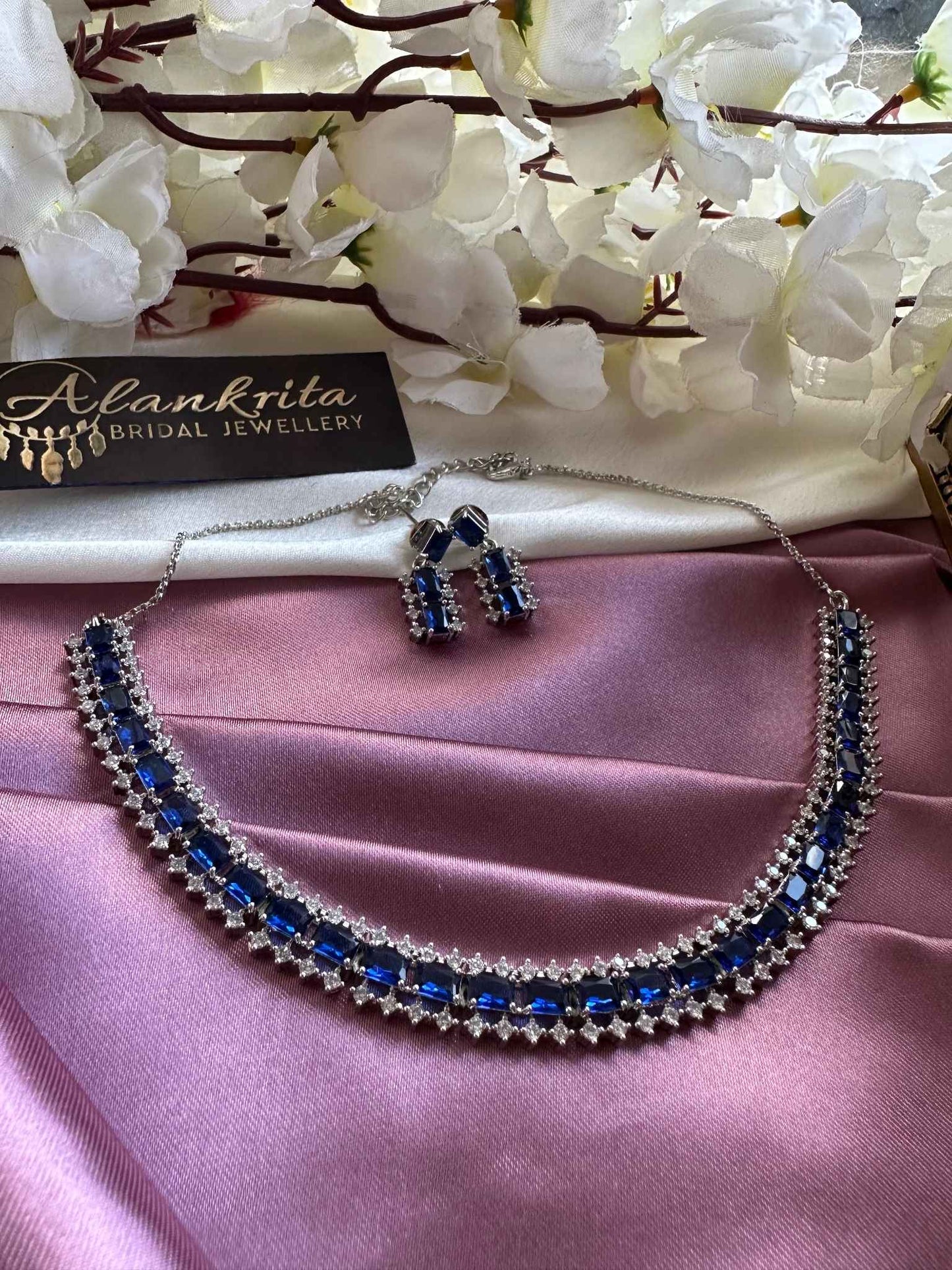 Premium Blue AD Necklace