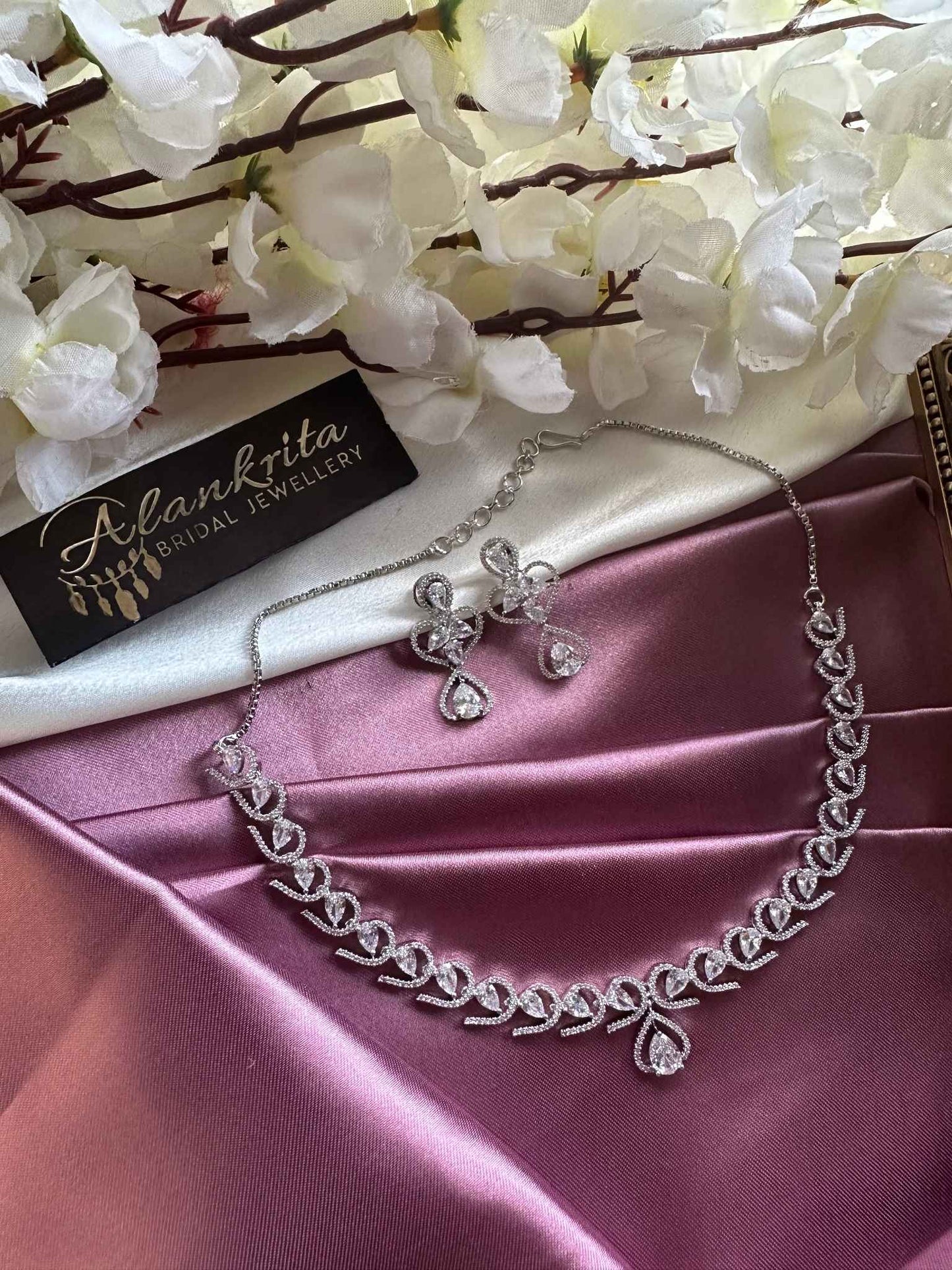 Premium White AD Necklace