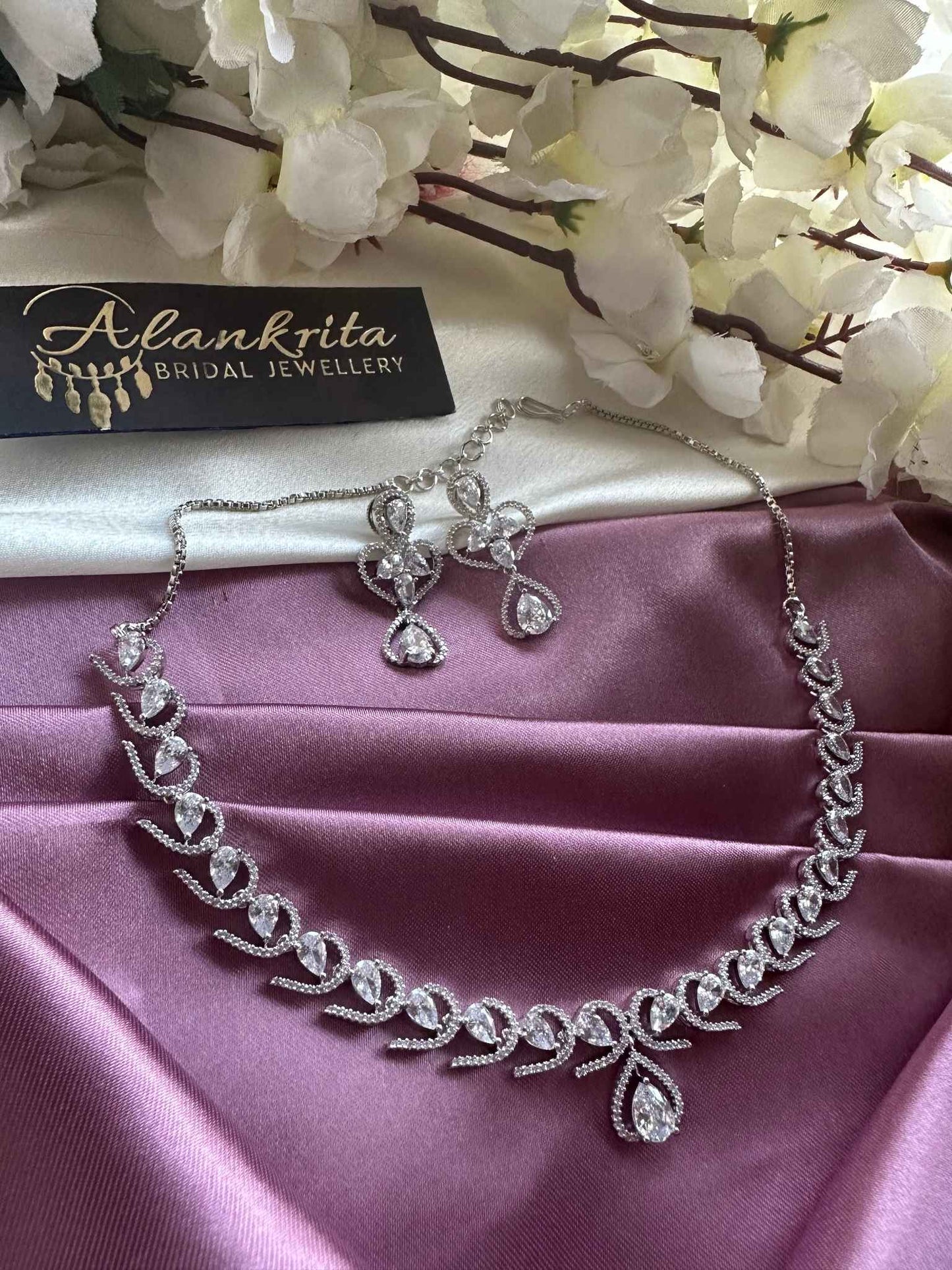 Premium White AD Necklace