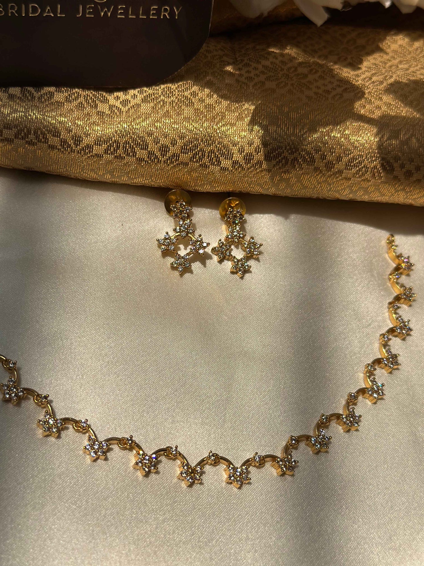Diamond Look Alike AD Necklace