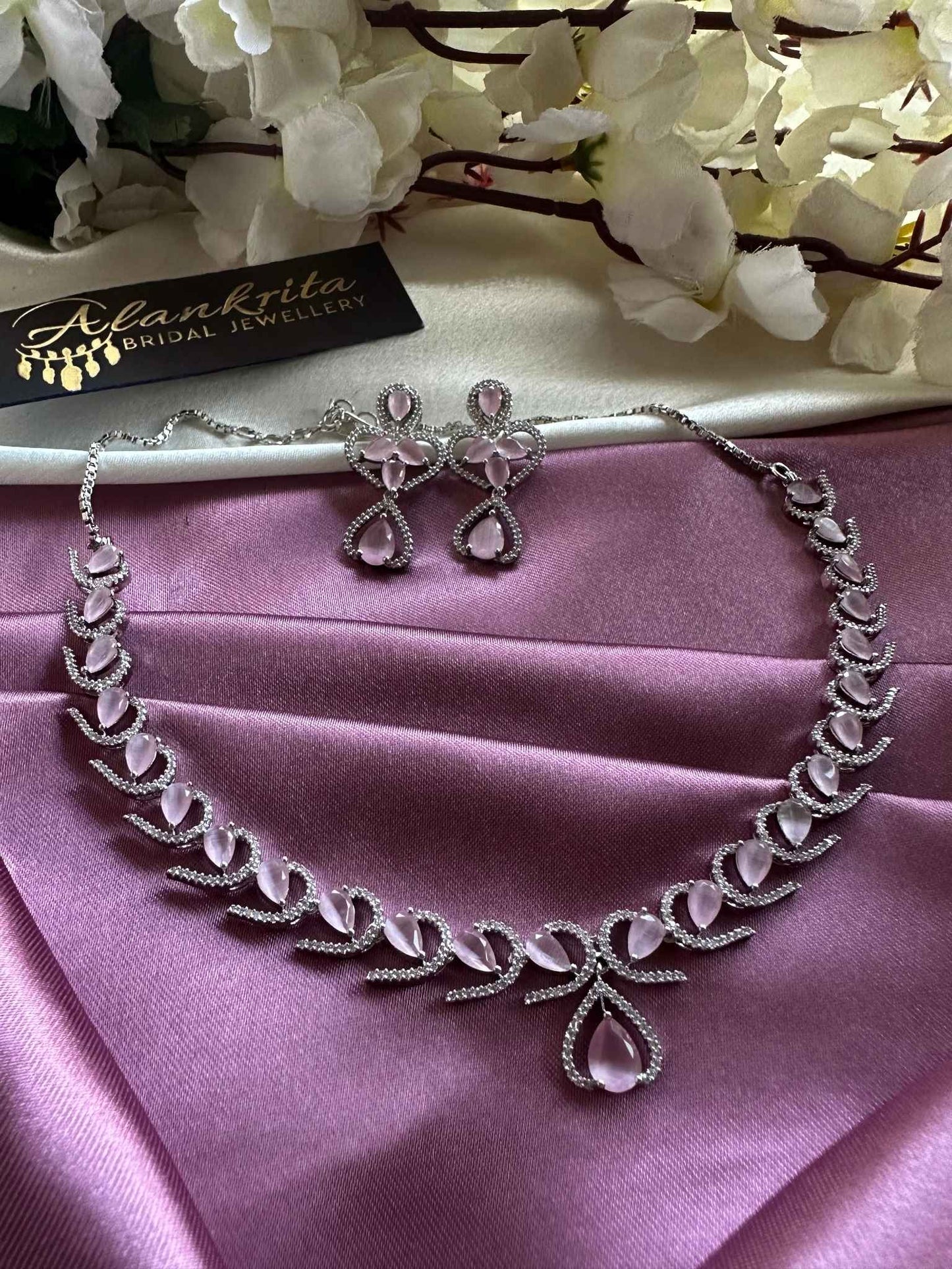 Premium Pink AD Necklace