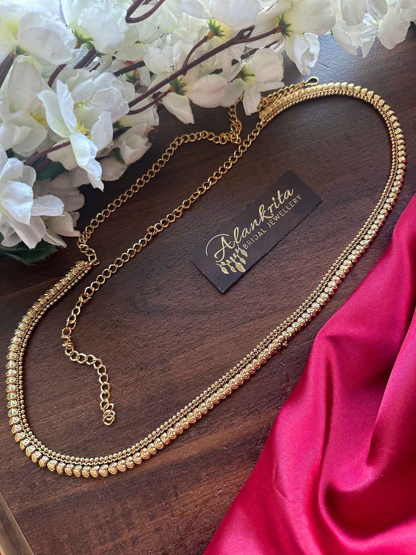 Simple Gold Look Alike Thin Hip Chain