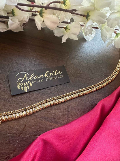 Simple Gold Look Alike Thin Hip Chain