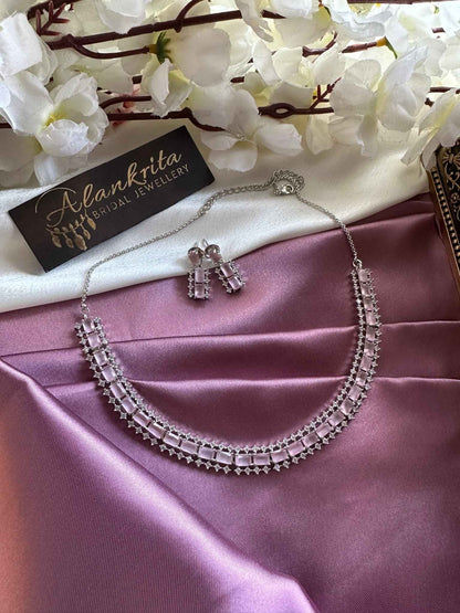 Premium Pink AD Necklace